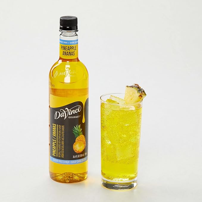 DaVinci Gourmet Sugar-Free Pineapple Syrup, 25.4 Ounce (Pack of 4)