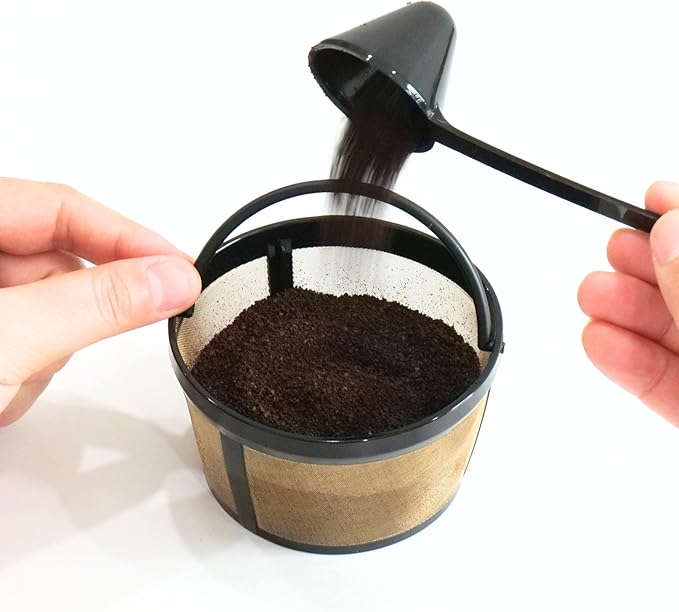 Reusable Coffee Filter, Eco - Friendly, Compatible with Mr. Coffee, Black+Decker, Cuisinart, Hamilton Beach and Other Standard 8-12 Cup Drip Coffee Makers, Replaces Paper, BPA Free (2 Pack)