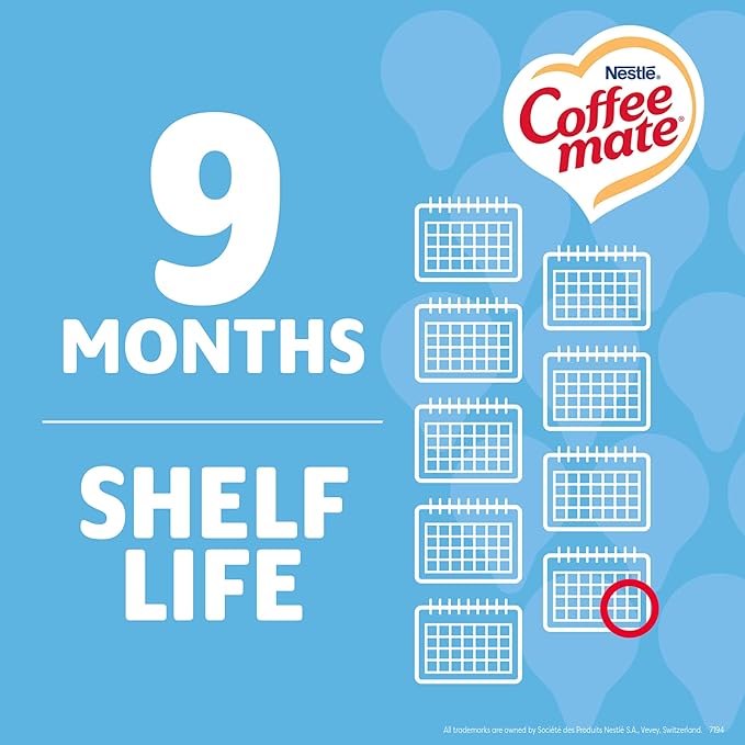 Nestle Coffee mate Coffee Creamer, French Vanilla, Liquid Creamer Singles, Non Dairy, No Refrigeration, 0.375 fl oz Tubs (Pack of 360)