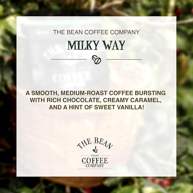 The Bean Organic Coffee Company Milky Way, Medium Roast, Whole Bean Coffee, 5-Pound Bag