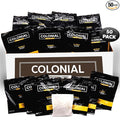 Colonial Coffee Roasters In-Room Hotel Ground Coffee Filter Portion Packs, Dark Roast, 0.50 Ounce (Pack of 50), Use with 4-Cup Drip Coffee Machine