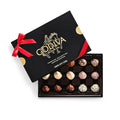 Godiva Red Bow Signature Truffle Gift Box, Belgian Dark and Milk Chocolates with Ganache Centers, Gourmet Holiday Gift, Non-GMO & Kosher, 15 Pc