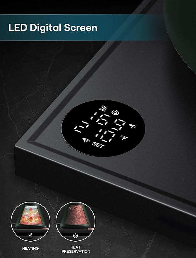 Electric Kettles, Gooseneck Electric Kettle, ±1℉ Temperature Control, Stainless Steel Inner, Quick Heating, for Pour Over Coffee, Brew Tea, Boil Hot Water, 0.9L Hunter Green