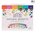Ahmad Tea Natural Benefit Functional Tea Selection Pack | Green teas, Fruit & Herbal Infusions | Perfect herbal tea gift - 60 Teabag Sachets | 6 blends
