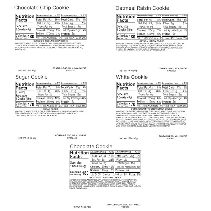 Cheryl's Cookies® Cookie Gift Box w/ 12 Assorted Cookies, Chocolate Chip, Oatmeal Raisin, Chocolate, Sugar & Buttercream Frosted Individually Wrapped, Gourmet, Handmade, Any Occasion, Family, Friends