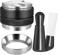 58mm Espresso Accessories Kit, Coffee Distributor and Tamper Leveler, WDT Tool and Dosing Funnel Set Fits Espresso Coffee Machines and 58 mm Portafilters