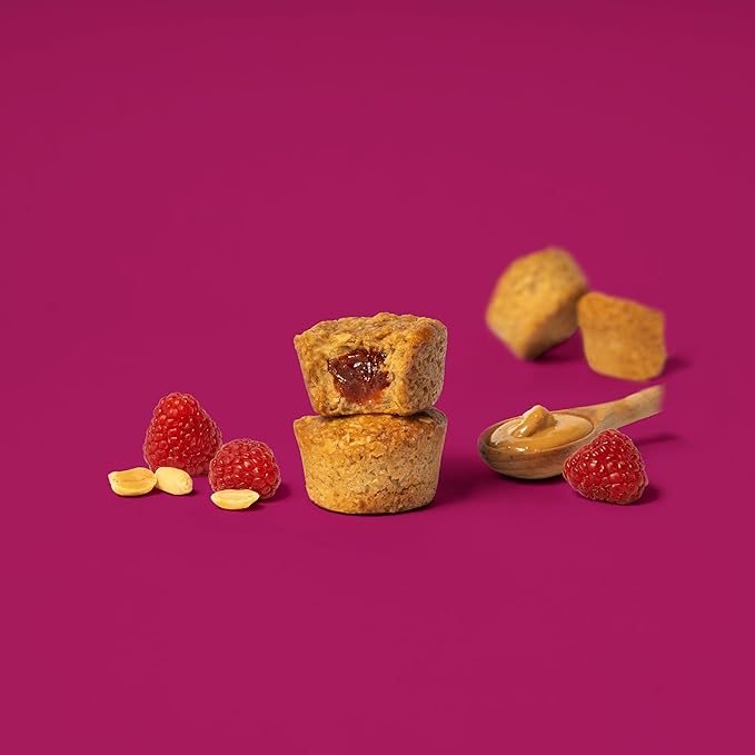 Bobo's Oat Stuff'd Bites, Peanut Butter & Jelly, 1.3 oz Bites (30 Pack Box), Gluten Free Whole Grain Snack, Vegan On-The-Go