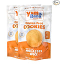 Yumbana Gluten Free Molasses Spice Cookies - Soy Free, Nut Free Cookies - No Artificial Flavors or Preservatives - Great for Snacks and Parties - 2 Pack