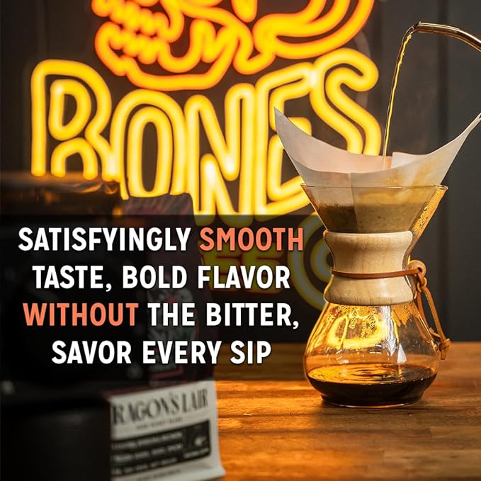Bones Coffee Company Pumpkin King, Pumpkin Pecan Praline Flavored Coffee Pods, Low Acid Medium Roast Single-Serve Bones Cups for K-Cups Coffee Maker from The Nightmare Before Christmas, 12 Count