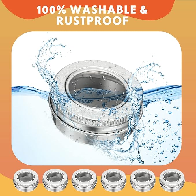 100 Pcs 0.5 Ounce Aluminum Tin Jar 15 ml Refillable Containers Clear Top Screw Lid Round Tin Container Bottle for Cosmetic, Cream, Diamond Painting, Salves, Balms, Lip Balm, Spices or Others, Silver