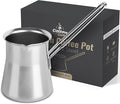 Quality Turkish Coffee Pot - Turkish Coffee Maker, Chai Pot, Arabic Coffee Pot, Briki Greek Coffee Pot, Greek Briki, Turkish Coffee Cezve, Turkish Coffee Pot Ibrik (24oz)