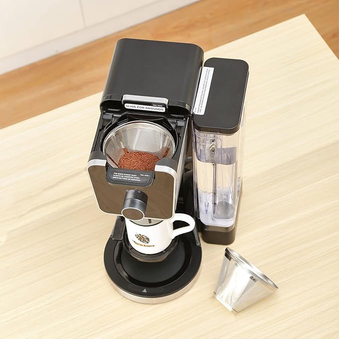 Reusable #4 Cone Coffee Filters for Ninja Dual Brew Pro Coffee Makers,Compatible with Ninja CFP301 CFP201,8-12 Cup Stainless Steel Basket