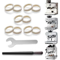 10 Pack Felt Washer Replacement & Espresso Grinders Cleaning Brush for Breville Espresso Machines Grinders BES870/ BES878/ BES880/ BES860/ BES840/ BES990/ BES980/ BCG820
