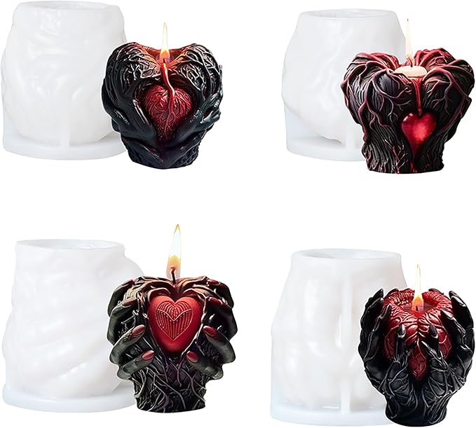 Skull Claw Hand Jewelry Resin Casting Mold for Resin, Soap, Candle Making - Craft Supplies