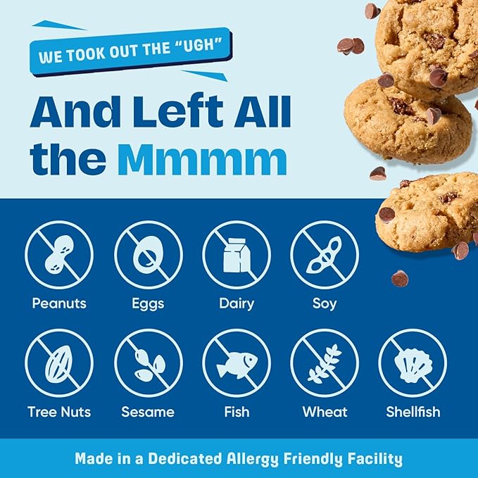 Gluten Free Partake Crunchy & Soft Baked Chocolate Chip Cookies Variety Pack - Vegan - Free From the Top 9 Allergens Including Dairy, Wheat, Soy, Eggs, & Peanuts - Non GMO - Safe School & Office Snack (5 Pack, 5.5oz Boxes)