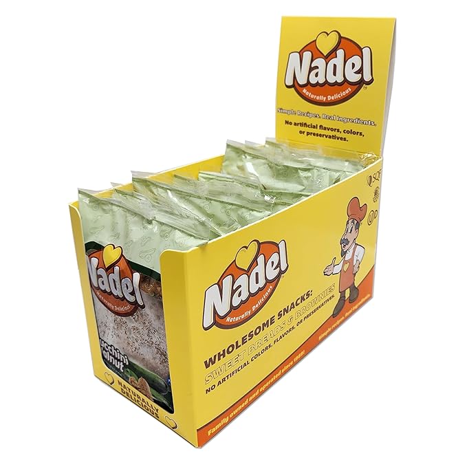 Nadel - NATURALLY DELICIOUS ZUCCHINI CAKE (16 Pack) Sweet Breads & Cakes Slices, Back to School lunch snack, breakfast bar