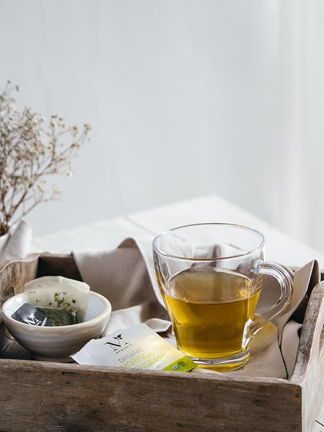 Mementa Inc Organic Wooden Tea Chest - 60 Tea Bags Individually Wrapped : Assorted Tea Variety Pack containing Black, Green, and Herbal caffeine-free teas : Tea Sampler Tea Set