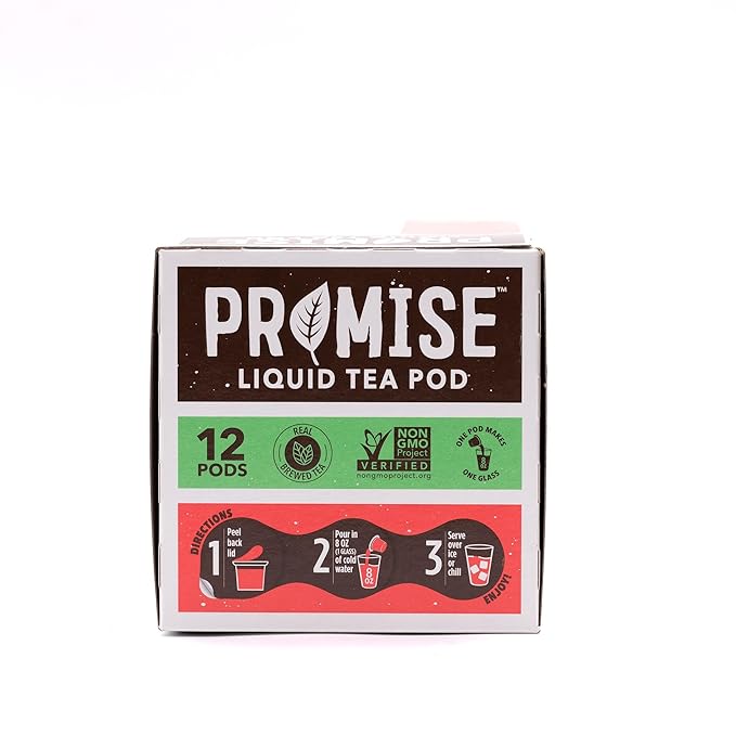 Promise Tea by Java House - Cold-Brewed Tea Concentrate Pods - Ethically Sourced - Hibiscus Lightly Sweet Tea - Pack of 48