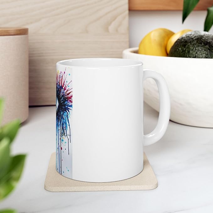 11 OZ Novelty Coffee Mug – Eye-Catching Colorful Design – Fun Ceramic Cup for Coffee, Tea, or Cocoa – Unique Christmas Gift for Friends, Family, Coworkers & Coffee Lovers