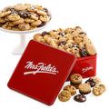 Mrs. Fields 72 Nibblers Bite-Sized Cookies Signature Tin - Assorted with 72 Nibblers Cookies in our 5 Classic Cookie Flavors