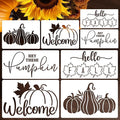 Fall Stencils Pumpkin Stencil Thanksgiving Stencils for Painting on Wood Fabrics Porch Hanger Fabrics Decor