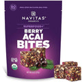 Navitas Organics Berry Acai Superfood+ BITES – Power Snacks – All Natural Plant Based – Clean Energy & Nutrition – USDA Organic, Non GMO, Gluten Free, Soy Free, Kosher, Vegan (8oz. Bag 11 Servings)