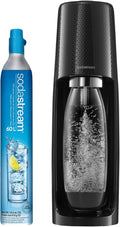SodaStream Fizzi Sparkling Water Maker (Black) with CO2 and BPA free Bottle, 1-Liter, 60-Liter