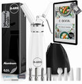 B-ARS Whipped Cream Dispenser-Professional Dispenser-Whip Cream Dispenser -Whipping Siphon-Whipped Cream Maker-Cream Whipper-Aluminum Whipped Cream Dispenser 500 ml. (White)