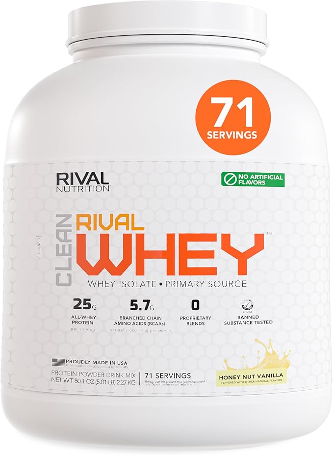 Naturally Flavored Rival Whey - Honey Nut Vanilla- 5lb