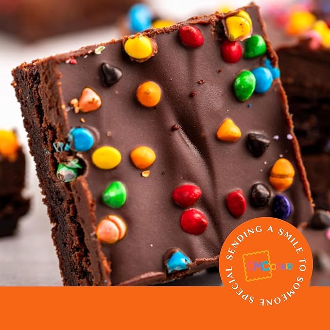 Happy Halloween cookies brownies Gift Basket Chocolate Fudge Brownie Cake Gift For Men Women Package | Nut Free Dairy Free