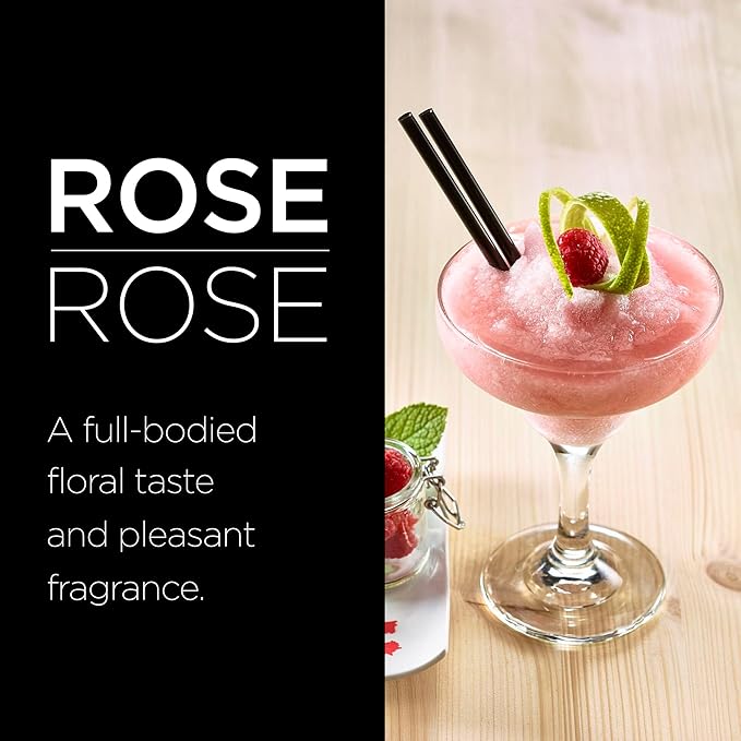 1883 Rose Syrup for Drinks, Made in France, 1 Liter Glass Bottle