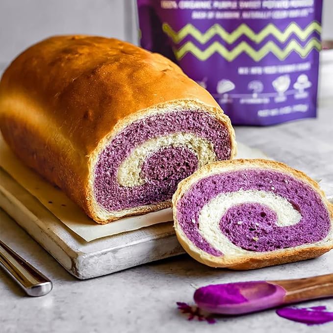 Suncore Foods Purple Sweet Potato Powder, Purple Food Coloring Powder, Gluten-Free, Non-GMO, 16oz (1 Pack)