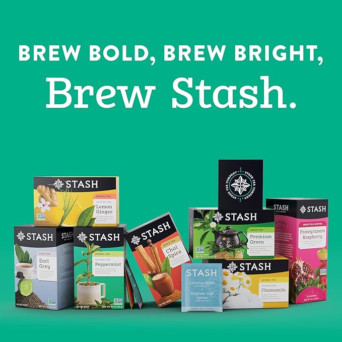Stash Tea Sweet Honeydew Green Tea - Caffeinated, Non-GMO Project Verified Premium Tea with No Artificial Ingredients, 18 Count (Pack of 6) - 108 Bags Total