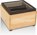 Rattleware Stainless Maple Holder Knock Box - Perfect for Home, Cafe, Restaurant, Hotel, Office, or Commercial Establishment - Heavy Duty Knock Box Trusted By Baristas Worldwide (6″ x 5.5″ x 4″)