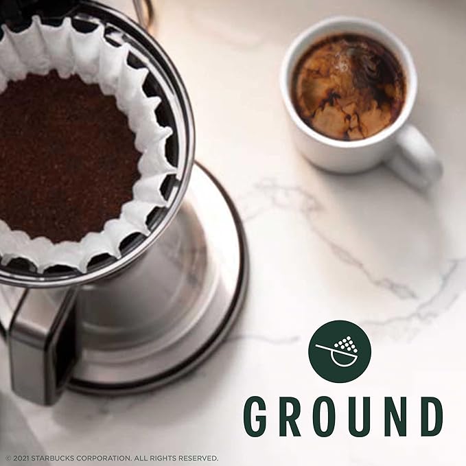 Starbucks Ground Coffee, Dark Roast Coffee, Caffè Verona, 100% Arabica, 6 bags (18 oz each)