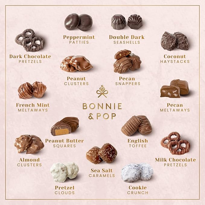 BONNIE AND POP - Birthday Food Gift Basket, Happy Birthday Chocolate, Birthday Gift Box, Food Birthday Gifts for Women and Men, Birthday Treats, Prime Snack Gift Arrangements, Bonnie and Pop