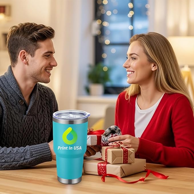 Personalized Tumbler with Pictures Text Logo,Print in USA,30oz Custom Coffee Tumbler with Lid & Straw,Double-layer Stainless Steel Custom Insulated Tumbler,Personalized Gifts As Birthday,Christmas