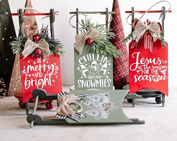 20pcs Christmas Stencils for Painting on Wood, 6' Xmas Holiday Stencil Set with Cardinal, Pet, Nativity Templates
