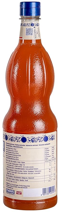 Fabbri Premium Flavoring Syrup, Mango Alphonso, New Enhanced Flavor, All Natural, Made in Italy, 33.8 Ounce (1 Liter)
