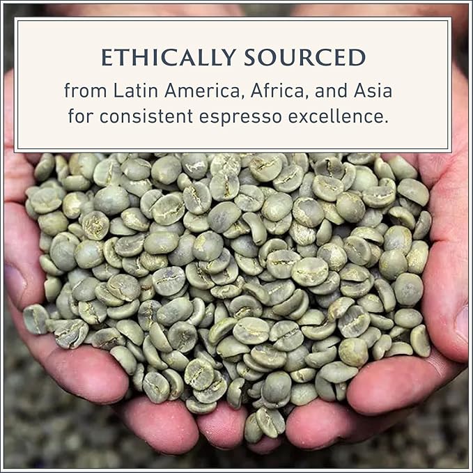 Filicori Zecchini Italian Espresso Beans – Whole Bean Coffee Medium Roast Arabica & Robusta Blend – Low Acidity, Slow Roasted – Kavè 2.2lb Bag