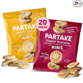 Gluten Free Partake Mini Classic Graham Crackers & Vanilla Wafer Cookies Variety Pack - Vegan - Free From the Top 9 Allergens Including Dairy, Wheat, Soy, Eggs, & Peanuts - Non GMO - Safe School & Office Snack (21 Packs, 0.67 oz)