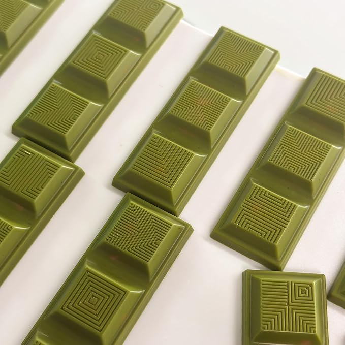 TCHO Perfect Matcha Chocolate Bar 5 Pack - Organic Oat Milk Chocolate with Matcha Shell and Strawberry Filling - Plant-Based Non-GMO Matcha Snacks