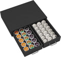 Simple Trending K Cup Organizer Coffee Pod Storage Box, Tea Organizer Holder and Drawer Storage Holds, 30 Pods Capacity, Black