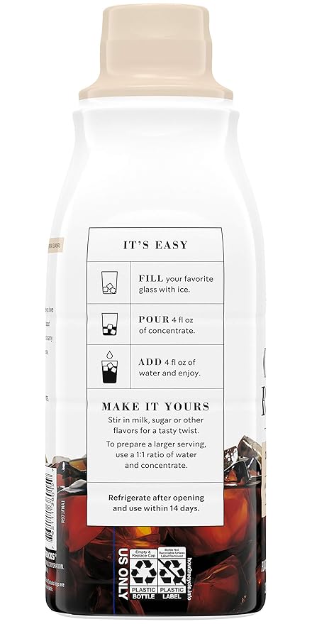 Starbucks Cold Brew Concentrate, 32 Fl Oz (Madagascar Vanilla + Caramel Dolce)