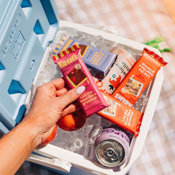 Kelsi's Brownie Batter Bites Variety Pack 8 Count, Dairy Free / Gluten Free Dessert / Soy Free Chocolate / Paleo Candy Alternative for Adults & Kids - Healthy Dessert Snack - Whole Food Ingredients, Zero Refined Sugar. 2 x Salty Peanut Caramel, 2 x Ric...