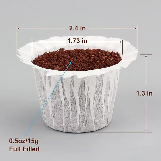4 Pack Reusable K Cup Coffee Pods with 100 Count Disposable Coffee Paper Filters,Compatible with Keurig Single Serve Coffee Maker 2.0 & 1.0