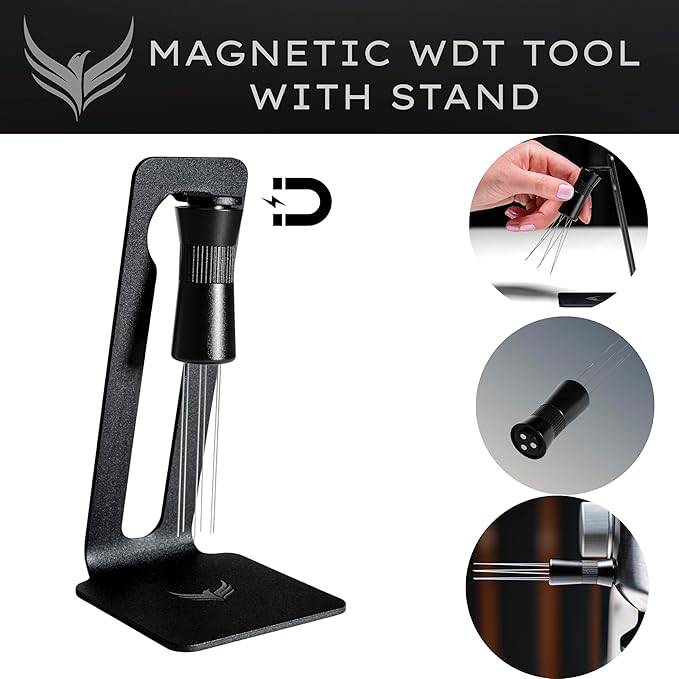 54mm Espresso Tamper Kit for Breville Machines Includes Tamping Station, Bottomless Portafilter, Spring Tamper, Distribution Tool and WDT Distributor