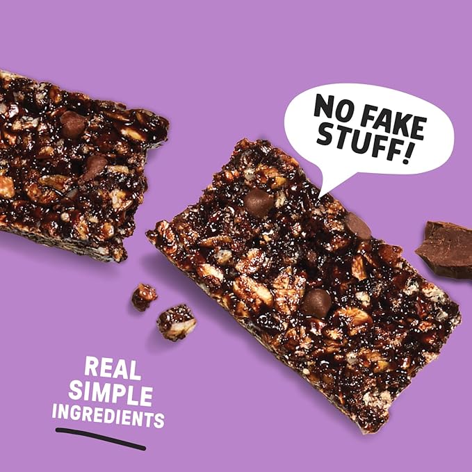 Junkless Chocolate Chip & Double Chocolate Chewy Granola Bars Twin Pack - Less Sugar, Great Tasting, Wholesome Snacks - 1.1 oz. Bars