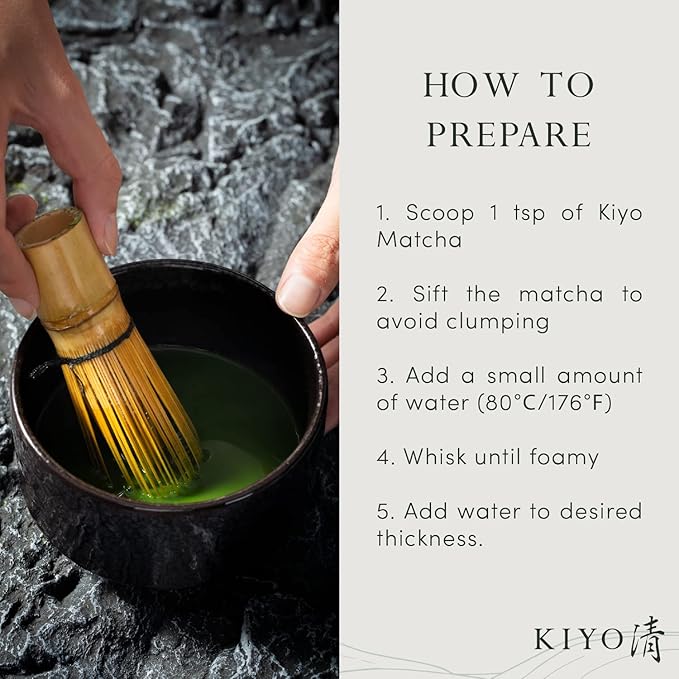 Kiyo Matcha Heritage Grade Densho Ceremonial Uji Matcha - Pure Japanese First Harvest Ceremonial Grade Matcha Green Tea Powder from Uji, Japan (40g/1.41oz)
