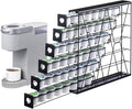 FlagShip 6-Tier Coffee Pod Holder for K Cup - 48 Capsule Max Capacity Metal Rack, Ultra-Efficient Corner Storage Space Saving Design